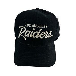 Vintage Los Angeles Raiders Hat Mens OS Black Sports Specialties Wool Script NWO